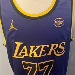 NBA Purple and Gold Jersey with Legacy Patch
